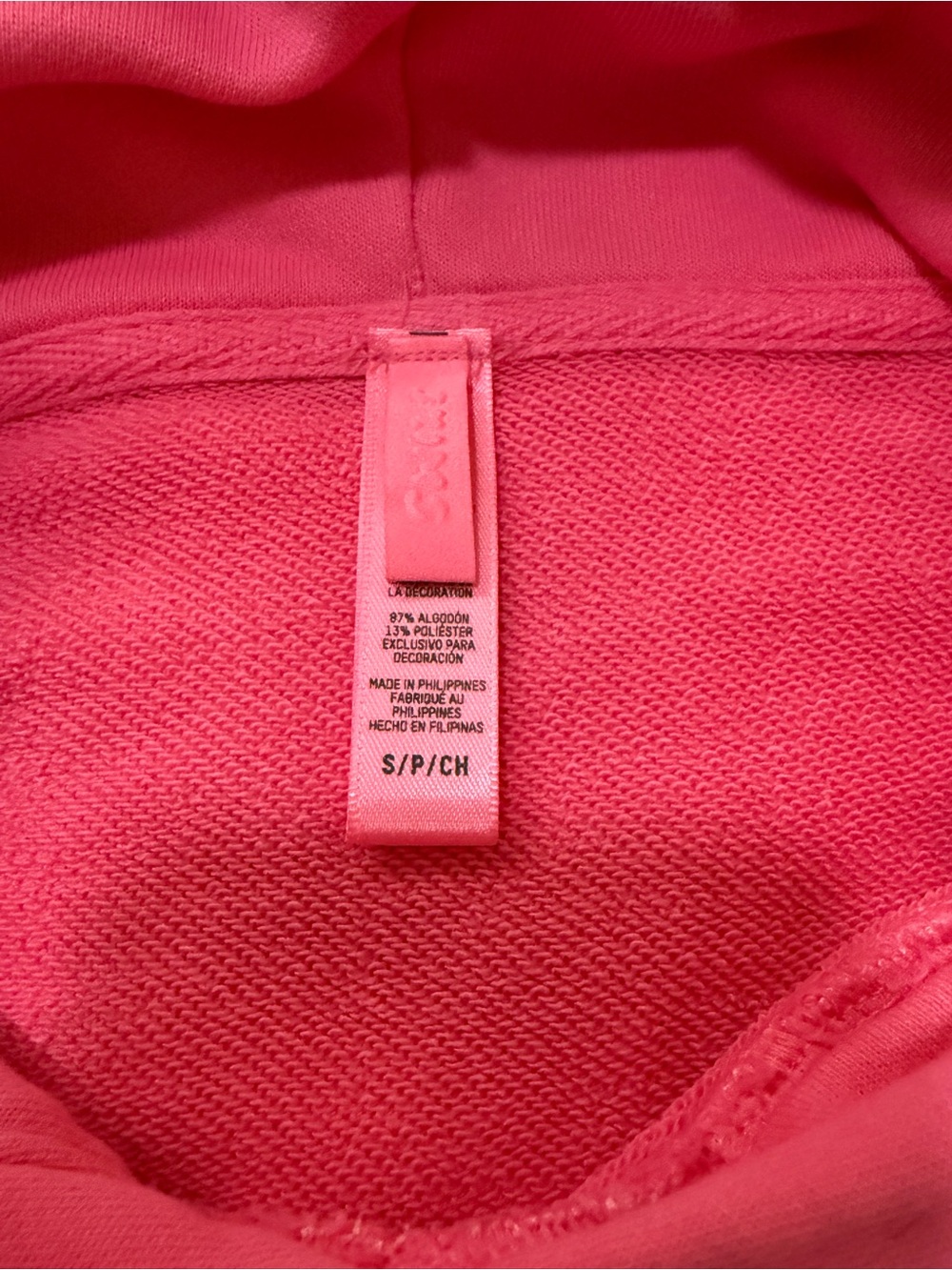 SKIMS Light French Terry Pullover Hoodie in Sugar Pink - Picture 2 of 2